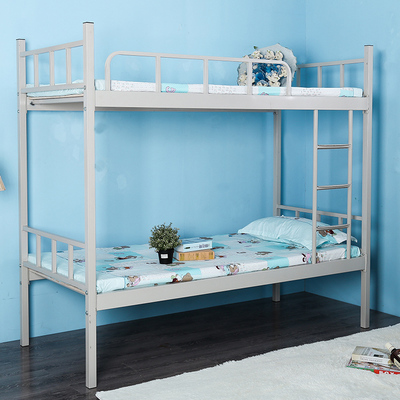 上下床铁架铁床双层床上下铺铁艺学生员工宿舍工地成人高低床加厚上下床+纯棕垫