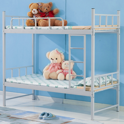 上下床铁架铁床上下铺铁艺学生员工宿舍工地成人高低床双层床加厚加固精品款上下床