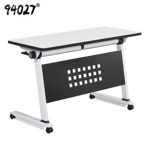 【94027条桌】94027 培训桌折叠翻板桌会议桌可移动条桌办公桌子1.6米